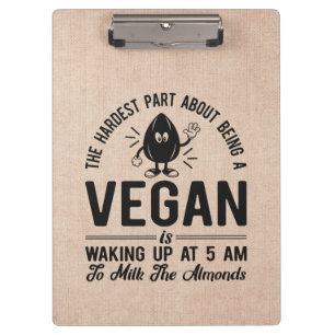 Carpeta De Pinza Parte más dura Vegan, Leche los almendros, diverti