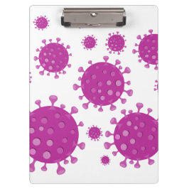 Carpeta De Pinza Partícula viral púrpura
