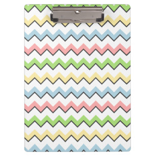 Carpeta De Pinza Pastel Chevron-Drop Shadow por Shirley Taylor