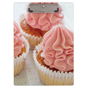 Carpeta De Pinza Pastel de dulce con escarcha rosa