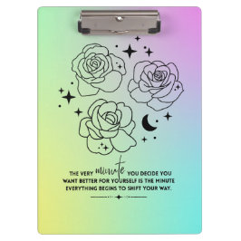 Carpeta De Pinza Pastel Glow Up Clipboard