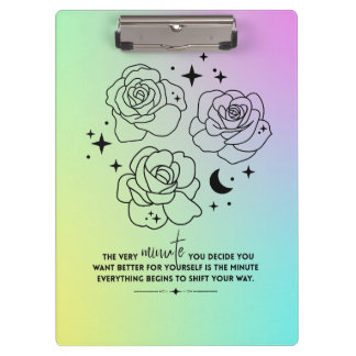 Carpeta De Pinza Pastel Glow Up Clipboard