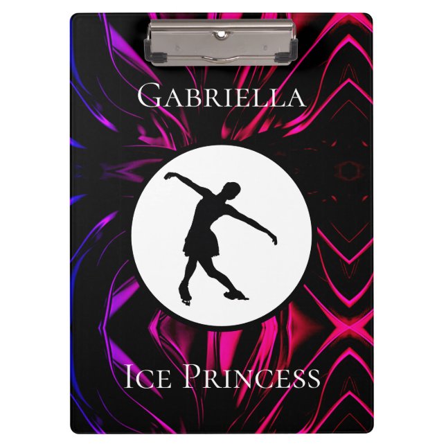 Carpeta De Pinza Patinaje artístico "Princesa de Hielo" personaliza (Anverso)