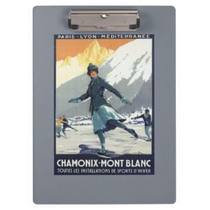 Carpeta De Pinza Patinaje de hielo - poster olímpico del promo de