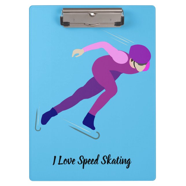 Carpeta De Pinza Patinaje de velocidad (Anverso)