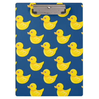 Carpeta De Pinza Pato de goma azul y amarillo, indiferente