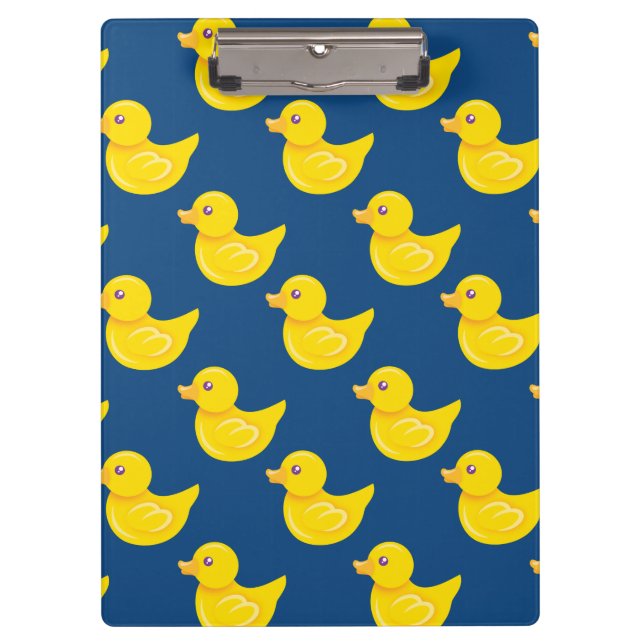Carpeta De Pinza Pato de goma azul y amarillo, indiferente (Anverso)