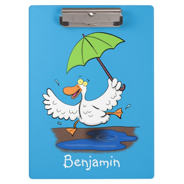 Carpeta De Pinza Pato gracioso con personalizado bailarín de paragu (Anverso)