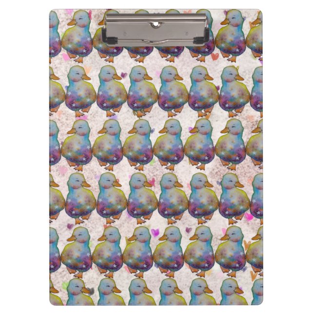 Carpeta De Pinza Pato llamado Arcoíris (Anverso)