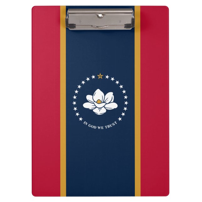 Carpeta De Pinza Patriotic Clipboard with flag of Mississippi, USA (Anverso)