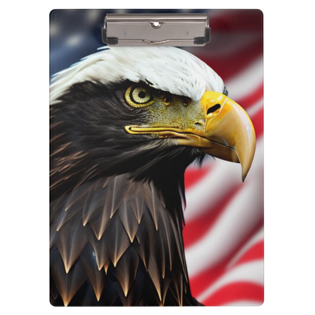 Carpeta De Pinza Patriótico/Águila/Estadounidense/USA (Anverso)