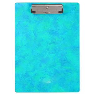 Carpeta De Pinza Patrón abstracto azul turquesa
