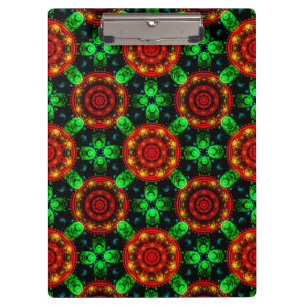 Carpeta De Pinza Patrón abstracto boho elegante floral moderno #504