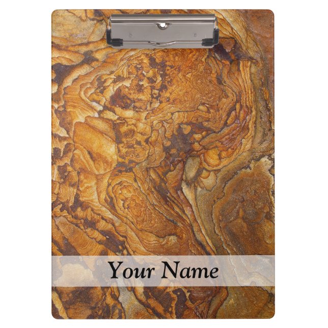 Carpeta De Pinza Patrón abstracto de arenisca (Anverso)