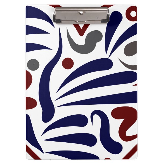 Carpeta De Pinza patrón abstracto de bonito (Anverso)