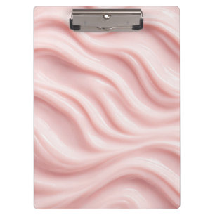 Carpeta De Pinza Patrón abstracto de crema rosa