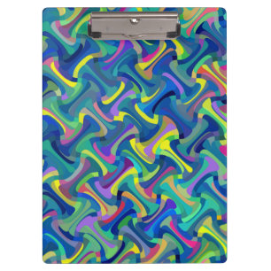 Carpeta De Pinza Patrón abstracto multicolor