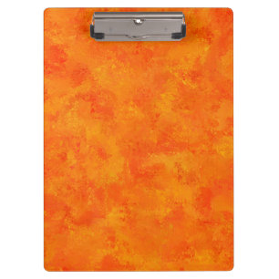 Carpeta De Pinza Patrón abstracto naranja