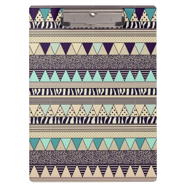 Carpeta De Pinza Patrón africano/Portapapeles (Anverso)