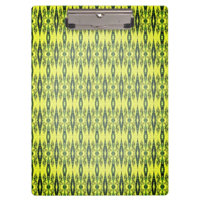 Carpeta De Pinza Patrón amarillo y negro (Anverso)