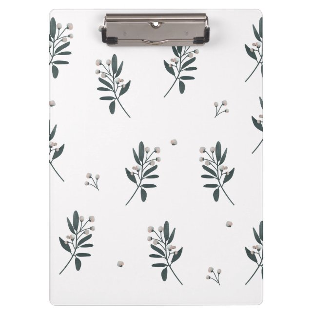 Carpeta De Pinza Patrón antiguo FloralFondo de madera Moderna Elega (Anverso)