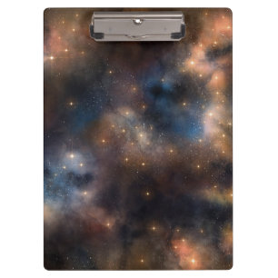 Carpeta De Pinza Patrón azul negro de la galaxia espacial de estrel