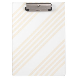 Carpeta De Pinza Patrón beige y blanco de cinco rayas