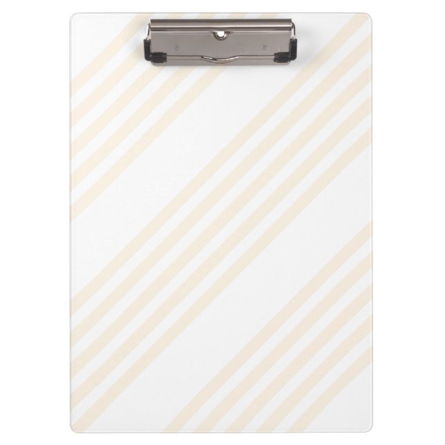 Carpeta De Pinza Patrón beige y blanco de cinco rayas (Anverso)