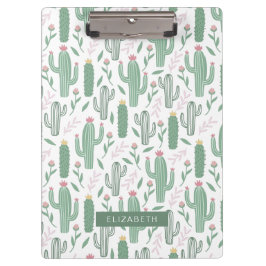 Carpeta De Pinza Patrón botánico Cactus personalizado