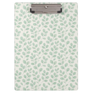 Carpeta De Pinza Patrón Botánico de Eucalipto