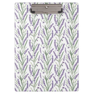 Carpeta De Pinza Patrón botánico de lavanda
