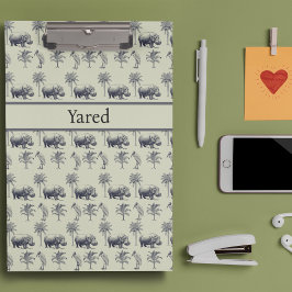 Carpeta De Pinza Patrón botánico del río Nilo, personalizado