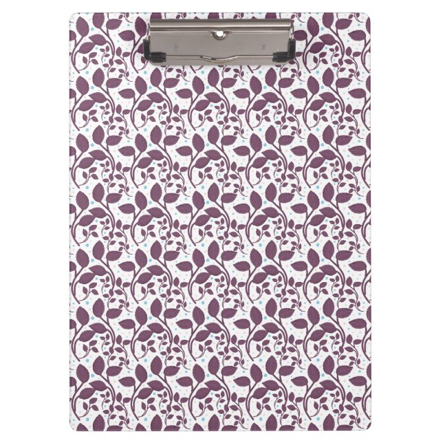 Carpeta De Pinza Patrón botánico estético (Anverso)