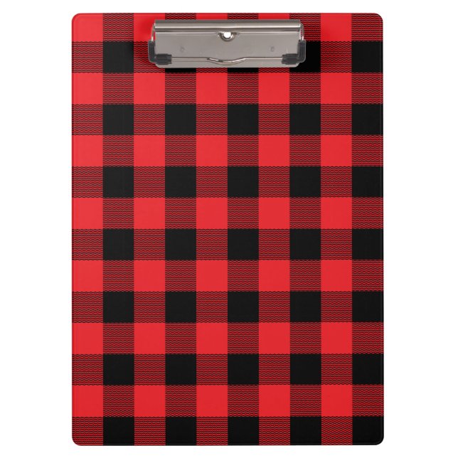 Carpeta De Pinza Patrón continuo de cuadros de leñador  (Anverso)