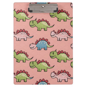 Carpeta De Pinza Patrón continuo de dinosaurio lindo