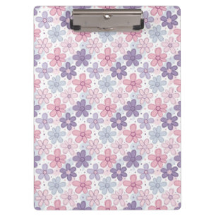 Carpeta De Pinza Patrón continuo de flores Y2K