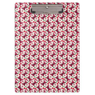 Carpeta De Pinza Patrón continuo Kawaii de mariposa de cereza
