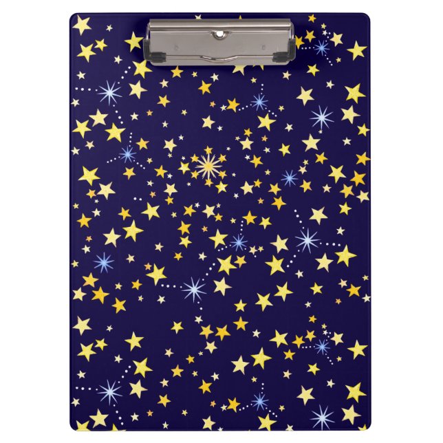 Carpeta De Pinza Patrón cósmico lindo Noche estelar Galaxia Marina  (Anverso)