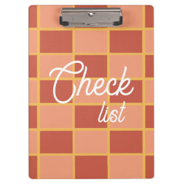 Carpeta De Pinza Patrón cuadrado de verificación