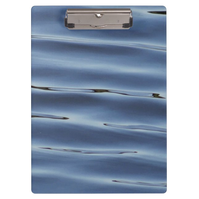 Carpeta De Pinza Patrón de agua azul (Anverso)