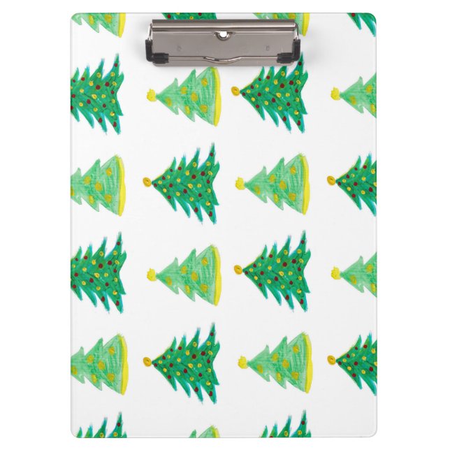 Carpeta De Pinza Patrón de árbol de Navidad (Anverso)
