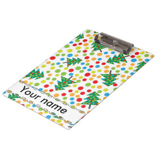 Carpeta De Pinza patrón de árboles de Navidad