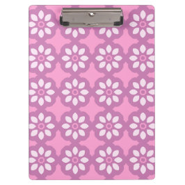Carpeta De Pinza Patrón de Baldosa Retro Flor de Cerezo