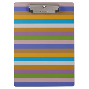 Carpeta De Pinza Patrón de bandas de color retro