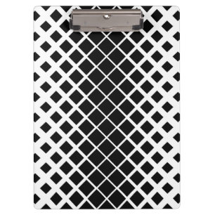 Carpeta De Pinza Patrón de bloque cuadrado de disolución de negro m
