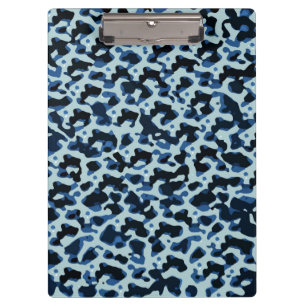Carpeta De Pinza Patrón de camo negro azul