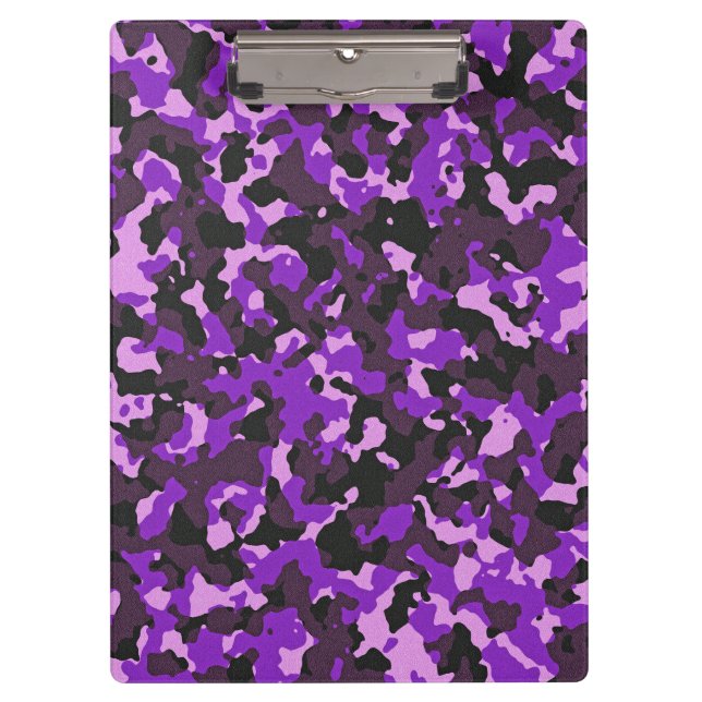 Carpeta De Pinza Patrón de camuflaje morado (Anverso)