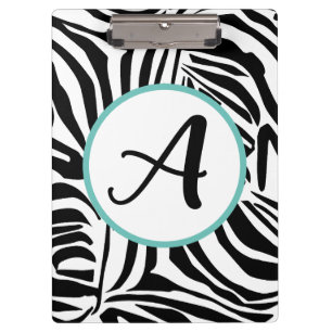 Carpeta De Pinza Patrón de cebra