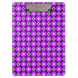Carpeta De Pinza Patrón de celosía magenta rosa puntos negro blanco
