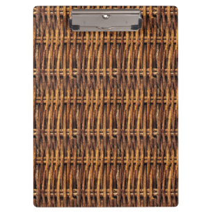 Carpeta De Pinza Patrón de cesta de mimbre